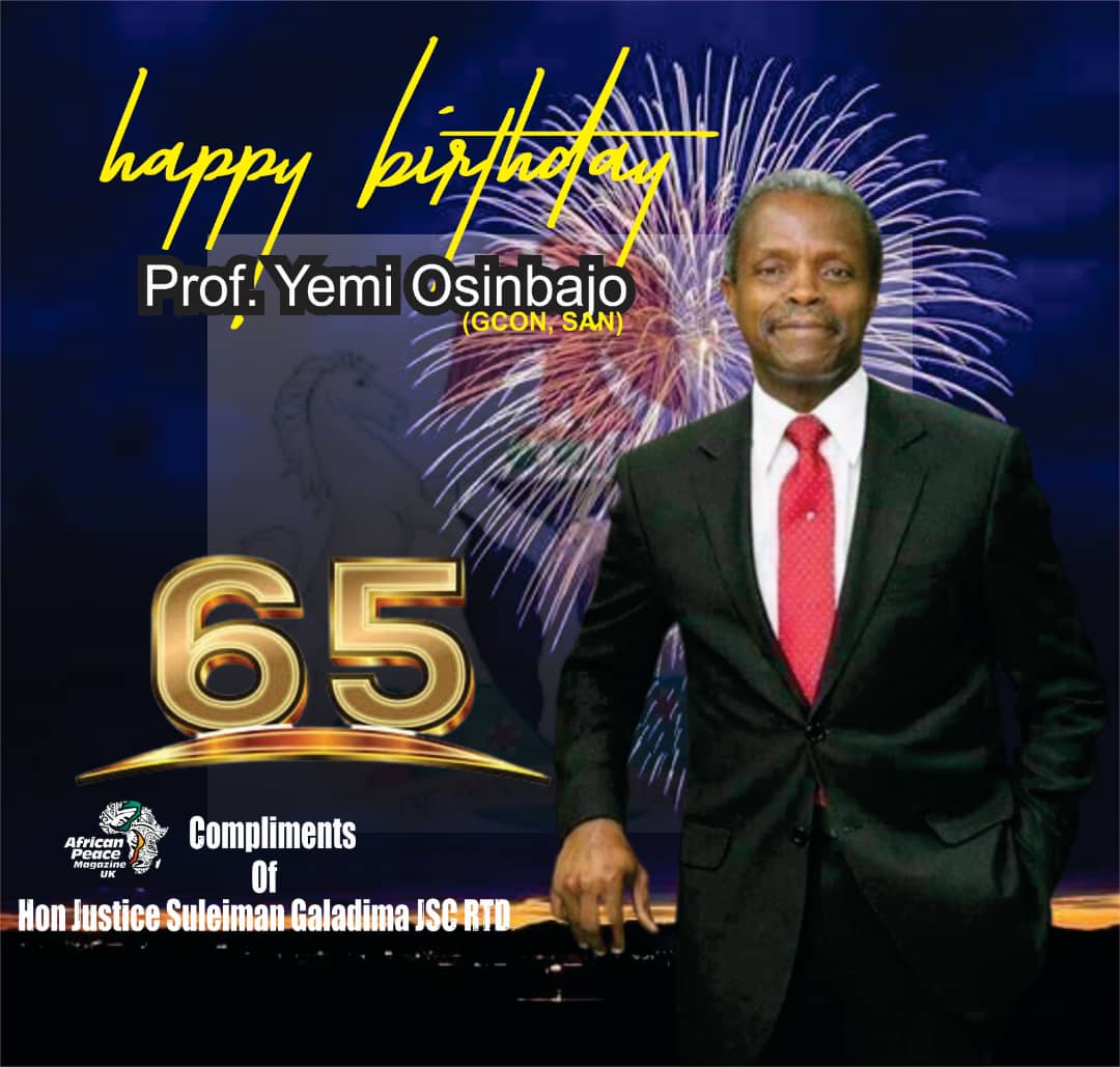 Vp Osinbajo's 65th Birthday